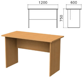 Стол письменный "Монолит", 1200х600х750 мм, цвет бук бавария, СМ21.1