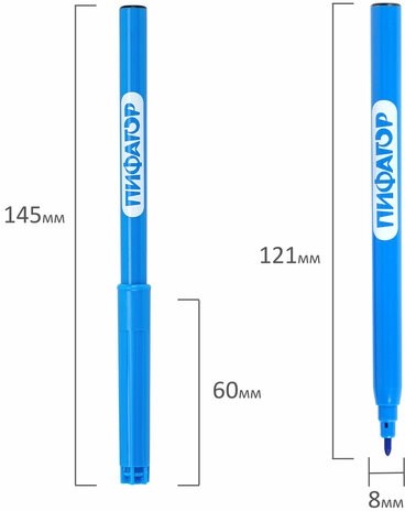 Фломастеры ПИФАГОР "ЭНИКИ-БЕНИКИ", 12 цветов, вентилируемый колпачок, 151401