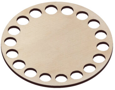 Донышки деревянные для вязания круглые, 10 штук, диаметр 10 см, BRAUBERG HOBBY, 665316