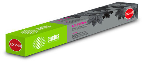 Тонер CACTUS (CS-EXV49M) для Canon IR C3320/C3320i/C3500 и др., пурпурный, ресурс 19000 страниц