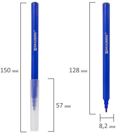 Фломастеры BRAUBERG "PREMIUM", 6 цветов, КЛАССИЧЕСКИЕ, вентилируемый колпачок, ПВХ-упаковка с европодвесом, 151933