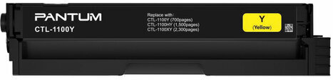 Картридж лазерный PANTUM (CTL-1100Y) CP1100/CM1100, желтый, оригинальный, ресурс 700 страниц