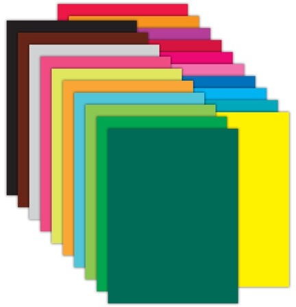 Картон цветной А4 МЕЛОВАННЫЙ, 80 листов, 20 цветов, в коробке, BRAUBERG, 200х290 мм, "Фруктовый микс", 116418