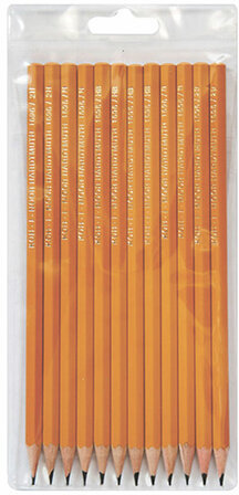 Карандаши чернографитные НАБОР 12 шт. 2B-2H KOH-I-NOOR "1696", 1696/12, 1696012043TE