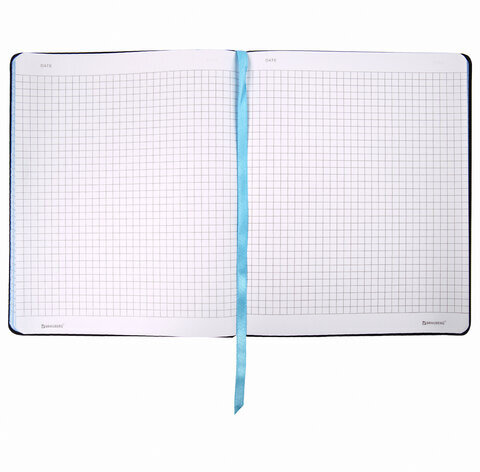 Тетрадь А5 (168х208 мм), 80 л., сшивка, клетка, под кожу, BRAUBERG VISTA, "New York", 403922