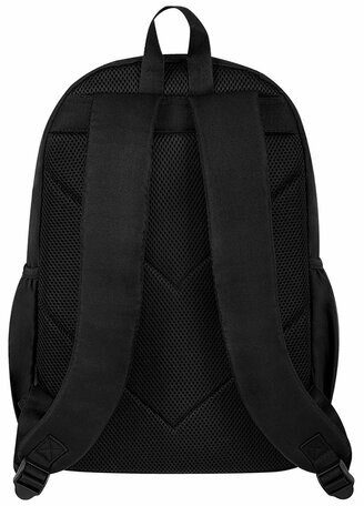 Рюкзак HEIKKI UNIQUE (ХЕЙКИ) универсальный, 6 карманов, черный с белыми вставками, 42х29х16 см, 272585