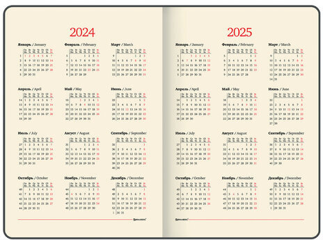Еженедельник датированный 2024 БОЛЬШОЙ ФОРМАТ 210х297 мм А4, BRAUBERG "Imperial", под кожу, синий, 115010