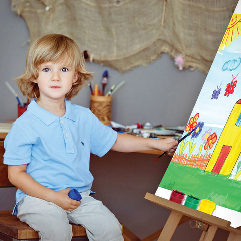 Гуашь ЮНЛАНДИЯ "ЮНЛАНДИК-ХУДОЖНИК", 6 цветов по 25 мл, 191534