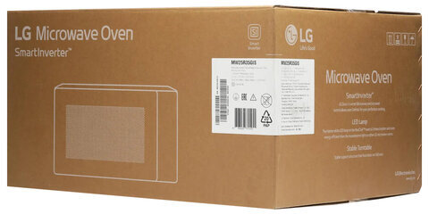 Микроволновая печь LG MW25R35GIS, объем 25 л, мощность 1000 Вт, электронное управление