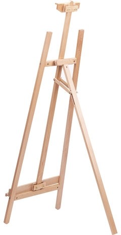 Мольберт напольный из бука, 87х146х53 см, высота холста до 121 см, лакированный, BRAUBERG ART, 192259