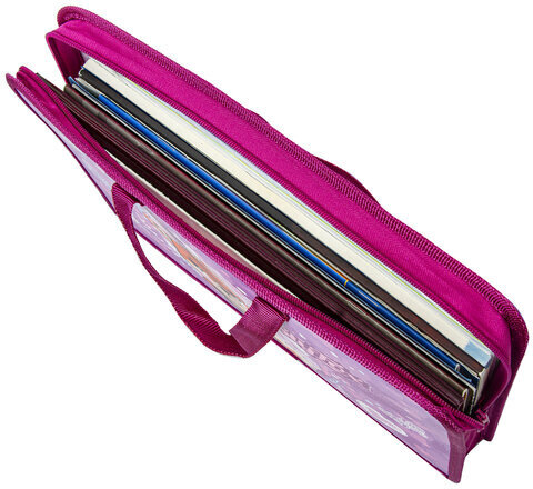 Папка на молнии с ручками ЮНЛАНДИЯ А4, 1 отделение, пластик, ширина 45 мм, "Sly fox", 270945