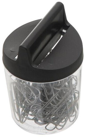 Скрепочница магнитная черная крышка, ПС02