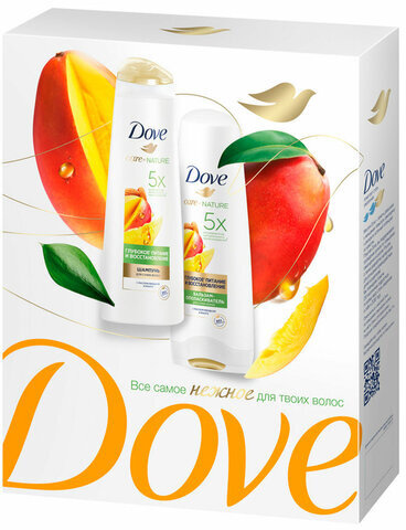 Подарочный набор DOVE "Глубокое питание и восстановление" Шампунь 250 мл + Бальзам 200 мл