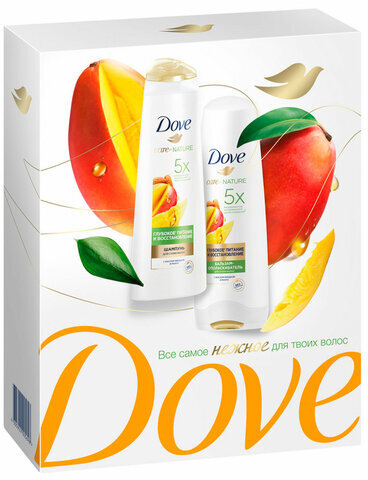 Подарочный набор DOVE "Глубокое питание и восстановление" Шампунь 250 мл + Бальзам 200 мл