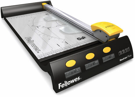 Резак роликовый NEUTRON PLUS A4 10 листов, длина реза 320 мм, металлическая основа FELLOWES, FS-54101