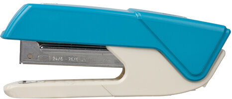 Степлер №24/6, 26/6 BRAUBERG "ADVANCED", до 20 листов, с антистеплером, голубой, 228749