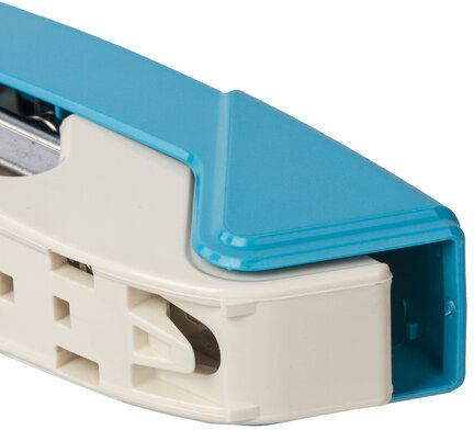 Степлер №24/6, 26/6 BRAUBERG "ADVANCED", до 20 листов, с антистеплером, голубой, 228749