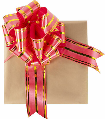 Бант-шар d = 15 см для подарка, НАБОР 3 шт., цвета красный/золотой, синий/серебристый, белый/золотистый, ЗОЛОТАЯ СКАЗКА, 591835