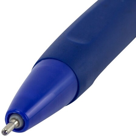 Ручка шариковая автоматическая BRAUBERG A-30 "WRITING 3.0", СИНЯЯ, пишущий узел 0,5 мм, линия письма 0,25 мм, 144339