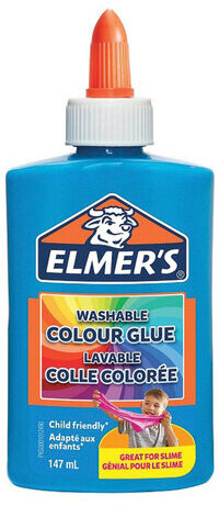 Клей для слаймов канцелярский цветной (непрозрачный) ELMERS Opaque Glue, 147 мл, синий, 2109500