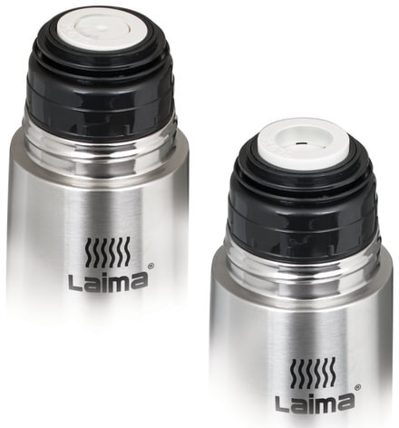 Термос LAIMA классический с узким горлом, 1 л, нержавеющая сталь, 601414