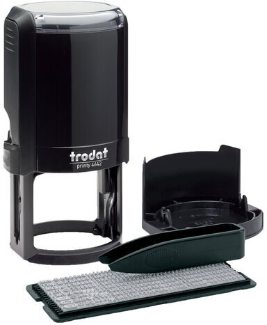 Печать самонаборная 2 круга, оттиск D=42 синий, TRODAT 4642 R2, крышка, КАССА В КОМПЛЕКТЕ, европодвес, 66624