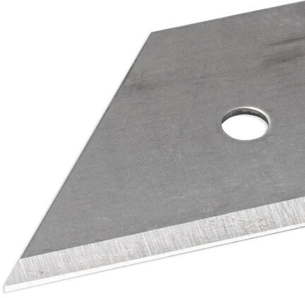 Лезвия для универсальных мощных ножей, 18 мм, BRAUBERG, КОМПЛЕКТ 5 ШТ., форма-трапеция, в пластиковом пенале, 236637