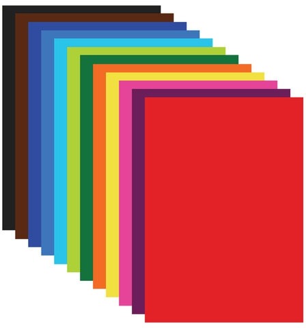 Картон цветной А4 МЕЛОВАННЫЙ EXTRA, 48 листов 12 цветов, склейка, BRAUBERG, 200х290 мм, 113552