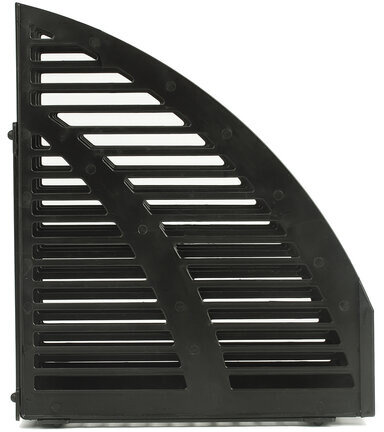 Лоток вертикальный для бумаг STAFF, 245х165х285 мм, 3 отделения, сетчатый, сборный, черный, 237293