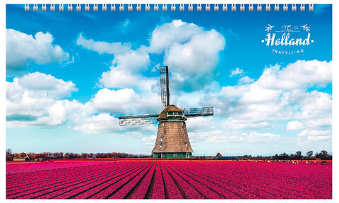 Календарь квартальный с бегунком 2023 г., 3 блока, 4 гребня, СуперЛюкс, "Путешествие", HATBER, 3Кв4гр2ц_02622