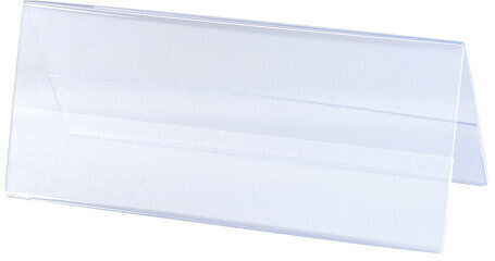 Табличка информационная, 210х80 мм (домик), настольная, двусторонняя, оргстекло, в защитной плёнке, BRAUBERG, 290426