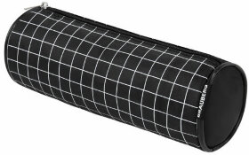 Пенал-косметичка BRAUBERG, Checkered, черный, 20х7х7см, 272298