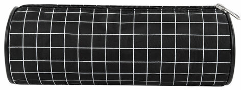 Пенал-косметичка BRAUBERG, Checkered, черный, 20х7х7см, 272298