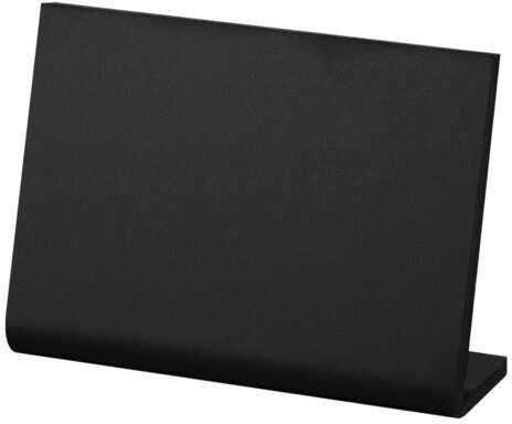 Ценник L-образный для мелового маркера A8 (5,2x7,4 см), КОМПЛЕКТ 10 шт., ПВХ, ЧЕРНЫЙ, BRAUBERG, 291297