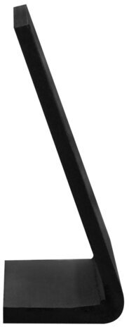 Ценник L-образный для мелового маркера A8 (5,2x7,4 см), КОМПЛЕКТ 10 шт., ПВХ, ЧЕРНЫЙ, BRAUBERG, 291297