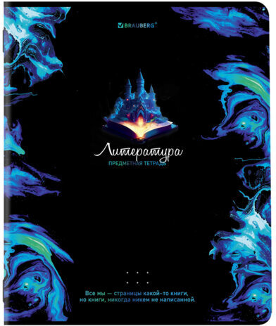 Тетради предметные, КОМПЛЕКТ 12 ПРЕДМЕТОВ, "BLUR", 48 л., глянцевый УФ-лак, BRAUBERG, 404836