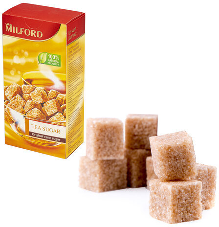 Сахар-рафинад MILFORD 0,5 кг, тростниковый, картонная упаковка, 979