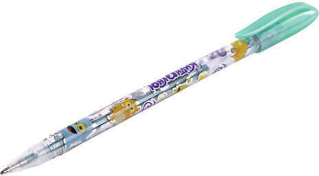 Ручки гелевые ЮНЛАНДИЯ, НАБОР 6 ЦВЕТОВ, МЕТАЛЛИК, с печатью, узел 0,7 мм, линия письма 0,5 мм, 142801