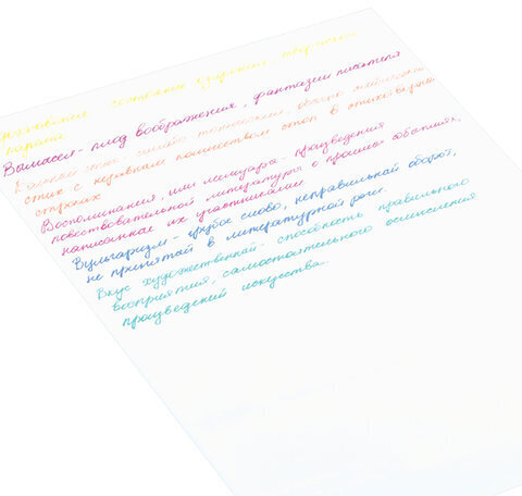 Ручки гелевые ЮНЛАНДИЯ, НАБОР 6 ЦВЕТОВ, МЕТАЛЛИК, с печатью, узел 0,7 мм, линия письма 0,5 мм, 142801