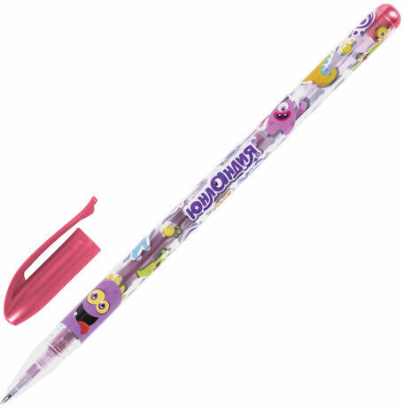 Ручки гелевые ЮНЛАНДИЯ, НАБОР 6 ЦВЕТОВ, МЕТАЛЛИК, с печатью, узел 0,7 мм, линия письма 0,5 мм, 142801