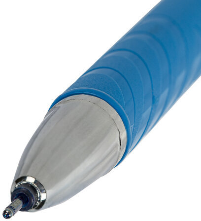 Ручка гелевая STAFF "College" GP-181, СИНЯЯ, корпус синий, игольчатый узел 0,6 мм, линия письма 0,3 мм, 143017