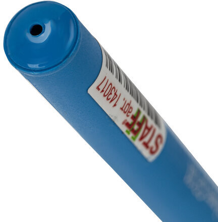 Ручка гелевая STAFF "College" GP-181, СИНЯЯ, корпус синий, игольчатый узел 0,6 мм, линия письма 0,3 мм, 143017