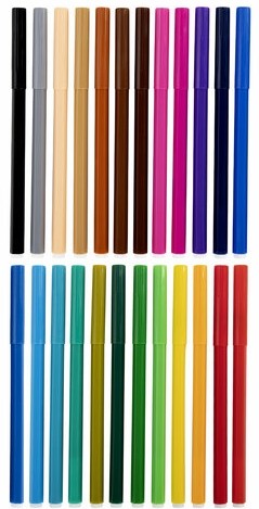 Фломастеры 24 ЦВЕТА CENTROPEN "Пингвины", смываемые, вентилируемый колпачок, 7790/24ET, 7 7790 2486