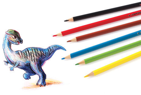 Карандаши цветные ЮНЛАНДИЯ "СЛАДКИЕ ИСТОРИИ", 6 цветов, трехгранные заточенные, 181392