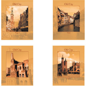 Тетрадь А5, 96 л., STAFF клетка, офсет №2 ЭКОНОМ, обложка картон, &quot;ГОРОДА&quot;, 402467