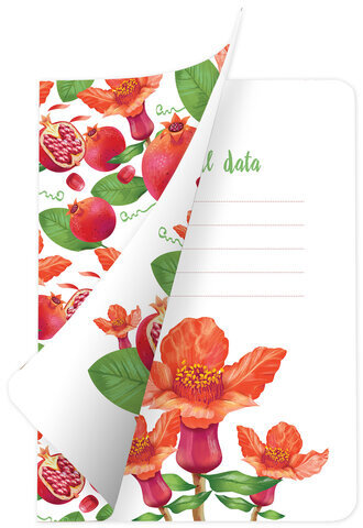 Тетради 60 л. в клетку обложка SoftTouch, НАБОР 2 шт., бежевая бумага 70 г/м2, сшивка, B5 (179х250 мм), ФРУКТЫ, BRAUBERG, 403822