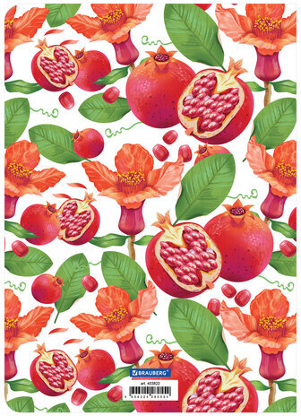 Тетради 60 л. в клетку обложка SoftTouch, НАБОР 2 шт., бежевая бумага 70 г/м2, сшивка, B5 (179х250 мм), ФРУКТЫ, BRAUBERG, 403822