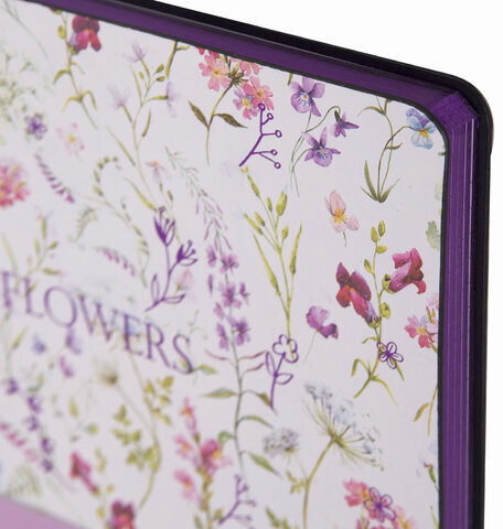 Тетрадь А5 (168х208 мм), 80 л., сшивка, клетка, под кожу, бумага 70 г/м2, фольга, BRAUBERG VISTA, "Spring", 403923