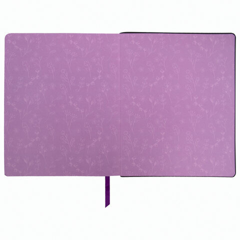 Тетрадь А5 (168х208 мм), 80 л., сшивка, клетка, под кожу, бумага 70 г/м2, фольга, BRAUBERG VISTA, "Spring", 403923