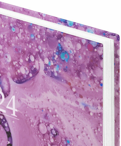 Ежедневник датированный 2024 145х215 мм, А5, STAFF, ламинированная обложка, "Imagination", 115141